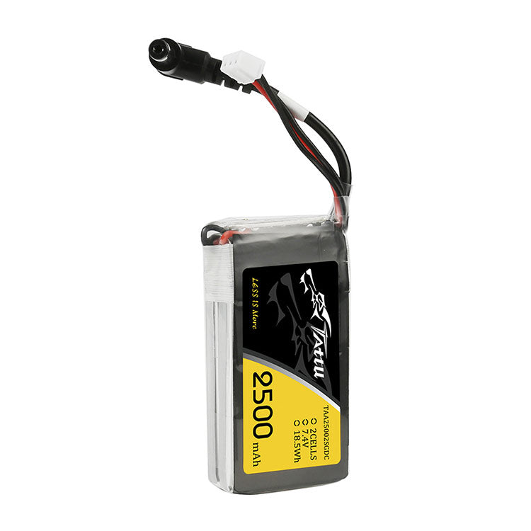 Tattu 2500mAh 2S1P Fatshark Goggles Lipo Battery Pack With DC5.5mm Plug Tattu 2500mAh 2S1P Fatshark Goggles Lipo Battery Pack With DC5.5mm Plug